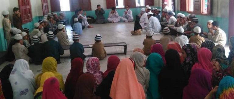 Certificate distribution cermony held at madrassa taleem ul islam