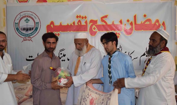 Elum Scouts Open Group Distributes Ramadan Food Packs Among 40 Families in Swat