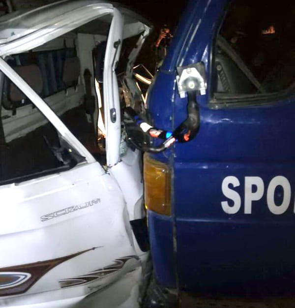 1 killed, 8 Injured in 2 vehicle Crash in Dadahara, Kabal Swat