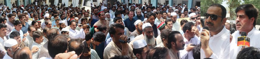 PTI workers protest against loadshedding in swat, lead by members provincial assembly