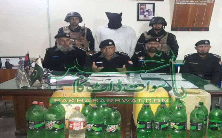 دیسی شراب کی بھٹی پر چھاپہ،110 لیٹر شراب برآمد، ملزم گرفتار