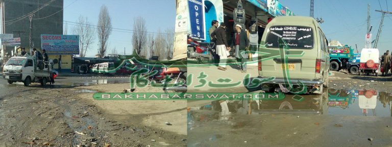 بائی پاس چوک تالاب کا منظر پیش کرنے لگا