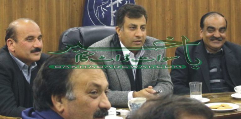 ڈی سی سوات کی شہر خوبصورتی بارے پراجیکٹ کے اجلاس کی صدارت