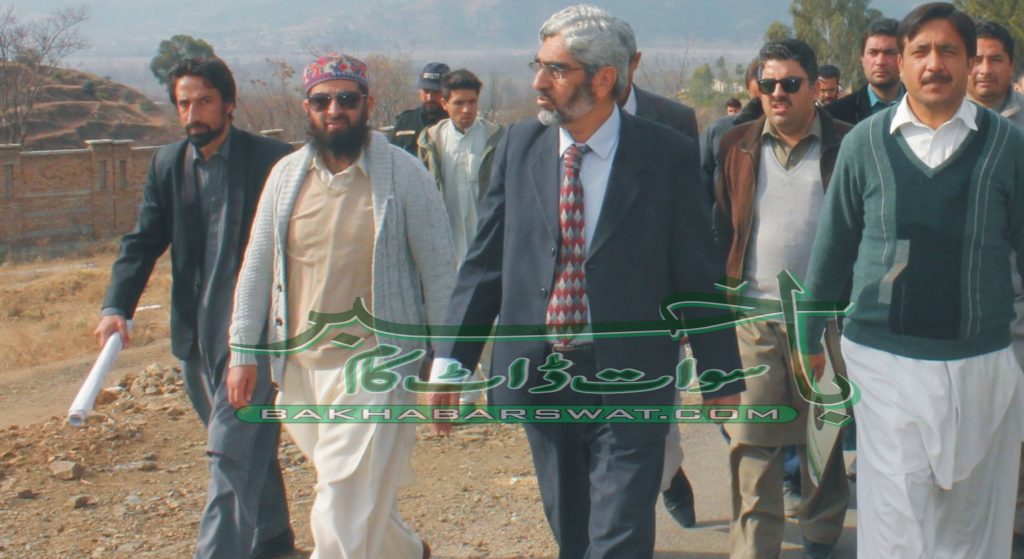 سوات یونیورسٹی، وائس چانسلر کا زیر تعمیر عمارت کا تفصیلی دورہ