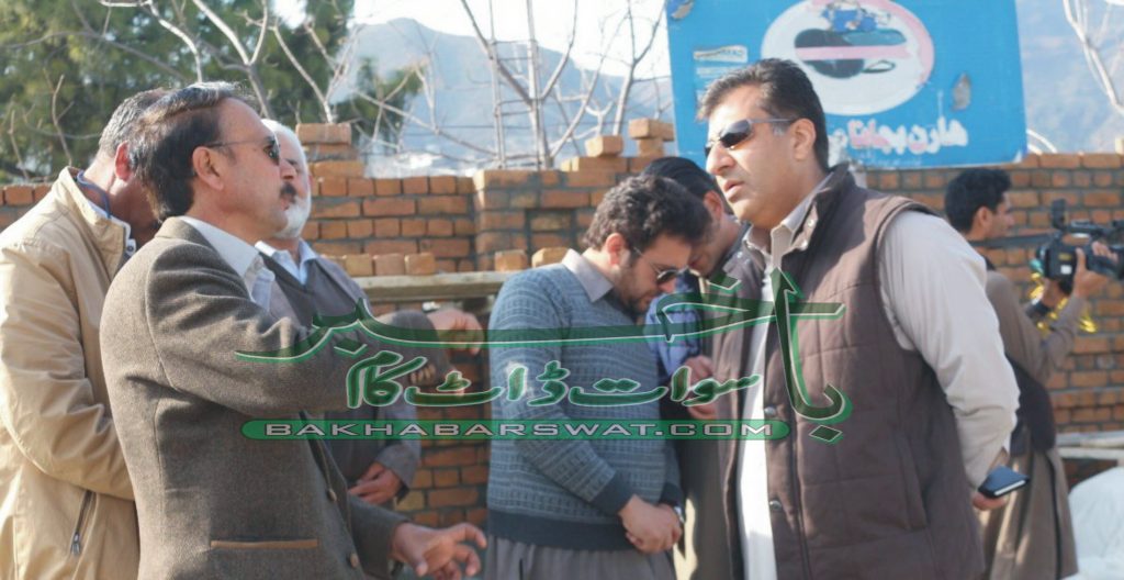 ڈی سی سوات کا بیوٹیفکیشن پراجیکٹ تحت جاری منصوبوں کا معائنہ