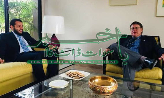 سرادر وقار شہزاد ایڈووکیٹ کا کینیڈا کے ہائی کمشنر سے ملاقات، سوات آنے کی دعوت