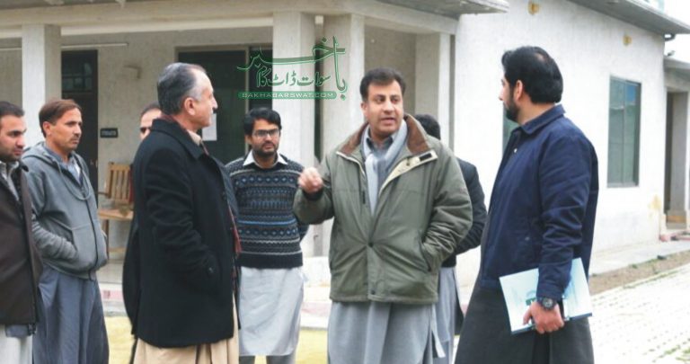 ڈی سی سوات اور فضل حکیم کا بیوٹیفیکیشن پراجیکٹ کے منصوبوں کا مشترکہ معائنہ