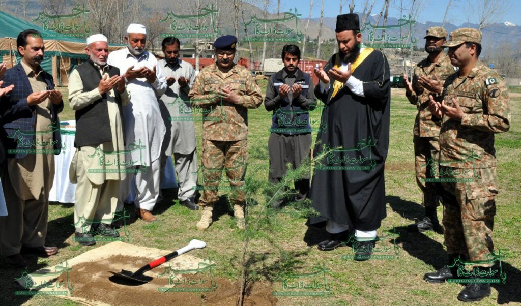 آرمی کیمپ توتانوبانڈئی میں شجر کاری مہم کا با قاعدہ آغاز