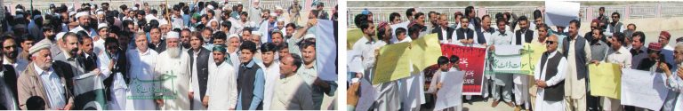 پی زیڈ ایم اور پی ٹی ایم کے مظاہرے، گرما گرم ریلیاں و نعرے بازی