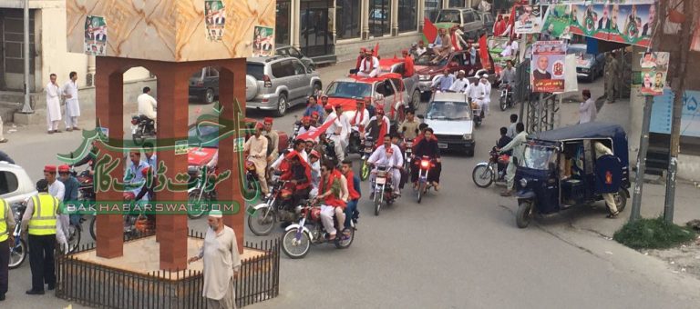 انتخابی سرگرمیاں عروج پر، اے این پی کی موٹر کار ریلی