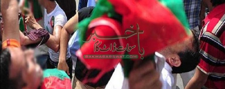 پی ٹی آئی کے کارکن ریلی میں سبقت لینے پر آپس میں لڑپڑے