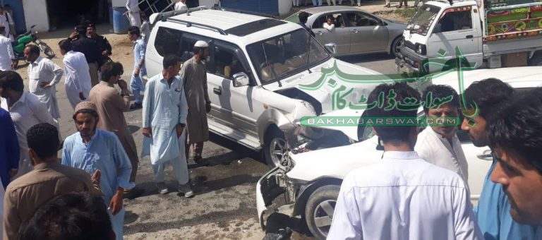 جیپ اور موٹر کار میں تصادم، سات افراد زخمی