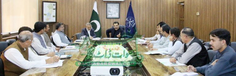 سیدو شریف، ڈی سی سوات کی زیر صدارت رائٹ ٹو سروسزکمیشن کا اجلاس
