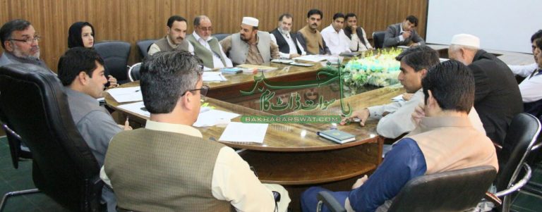 دریائے سوات کو صاف رکھنے کے لیے ضلعی انتظامیہ کا اجلاس