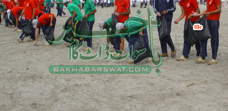 ، جہانزیب کالج کے طلبہ اور ای سی ڈی او کے زیر اہتمام صفائی مہم اور واک