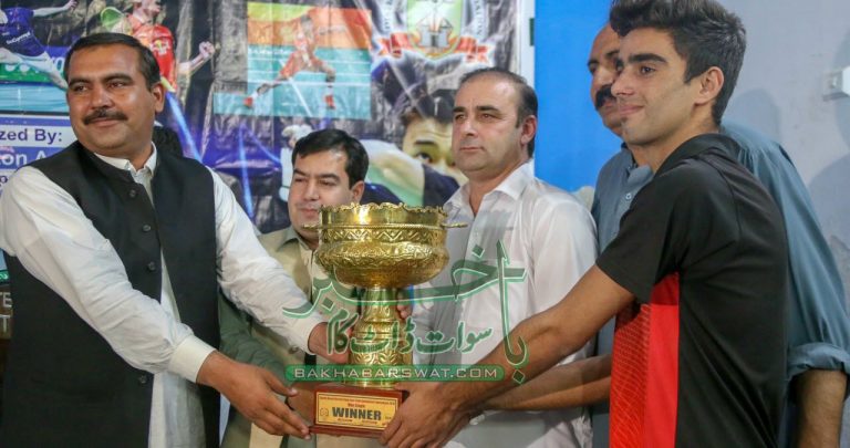 سوات سپورٹس بورڈ ڈسٹرکٹ بیڈ منٹن ٹورنامنٹ اختتام پذیر