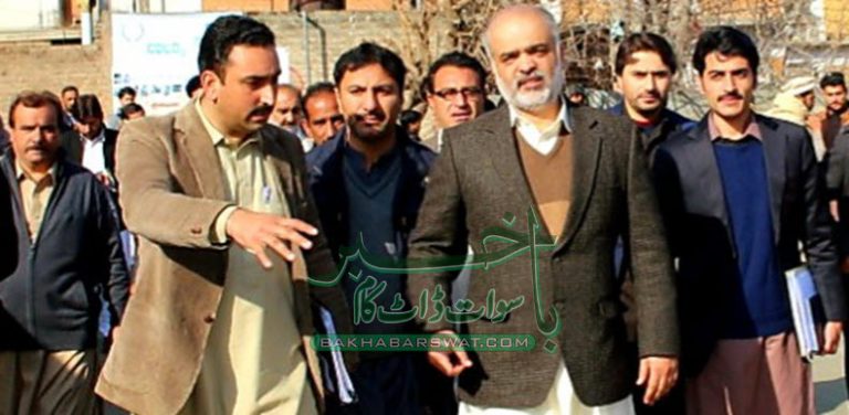 سوات،ڈائریکٹر محکمۂ بدلیات کا ترقیاتی سکیموں کا معائنہ