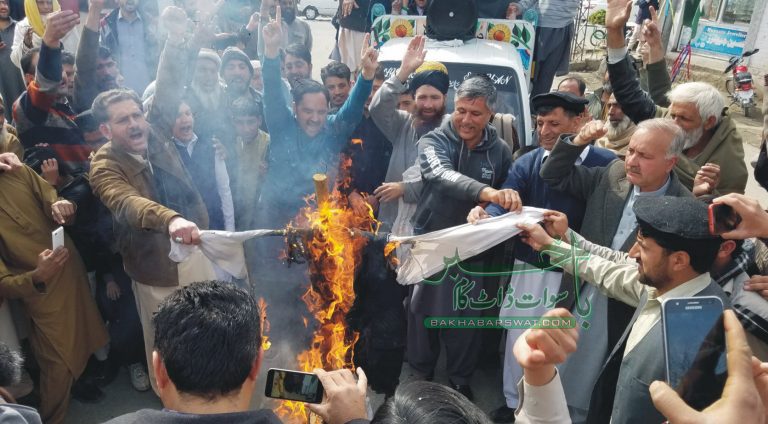 سوات، مختلف جگہوں پر بھارتی جارحیت کے خلاف مظاہرے