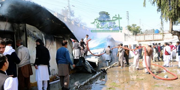 سیدو میڈیکل کالج سیدو شریف کے بوائز ہاسٹل میں  آگ لگنے سے ہاسٹل  کو نقصان