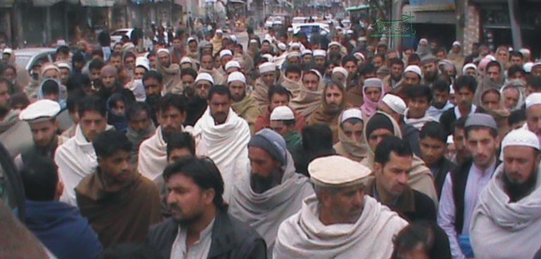 سوات، جے ٹی آئی کے زیر اہتمام بھارت کے خلاف ریلیاں