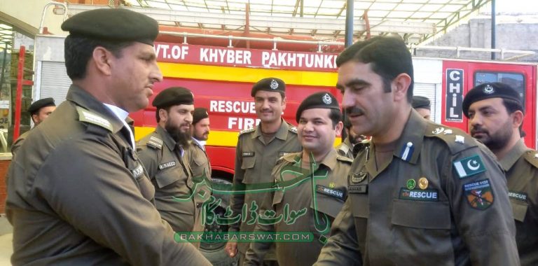 ڈائریکٹریٹ جنرل ریسکیو 1122 کا سوات کے ہیڈکوارٹر کا دورہ