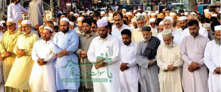 مصری صدر محمد مرسی کی غائبانہ نمازِ جنازہ مینگورہ میں ادا کی گئی