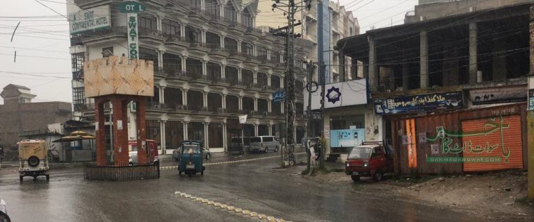 سوات میں مون سون کی بارش کا سلسلہ جاری
