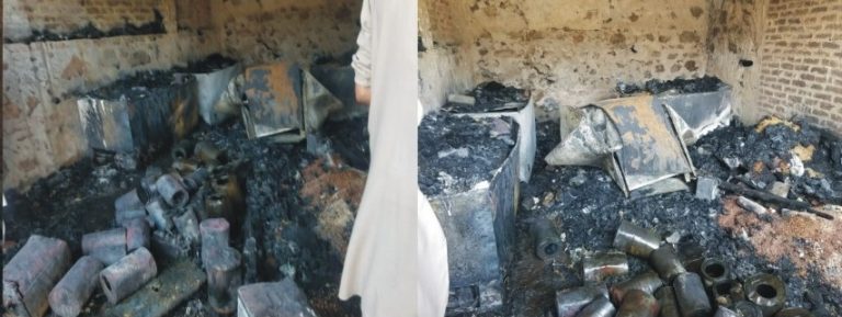 کبل، آگ لگنے سے پورا جنرل سٹور جل کر خاکستر