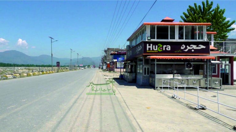 بائی پاس روڈ پر قائم فوڈ اسٹریٹ لاک ڈاؤن کی وجہ سے ویران