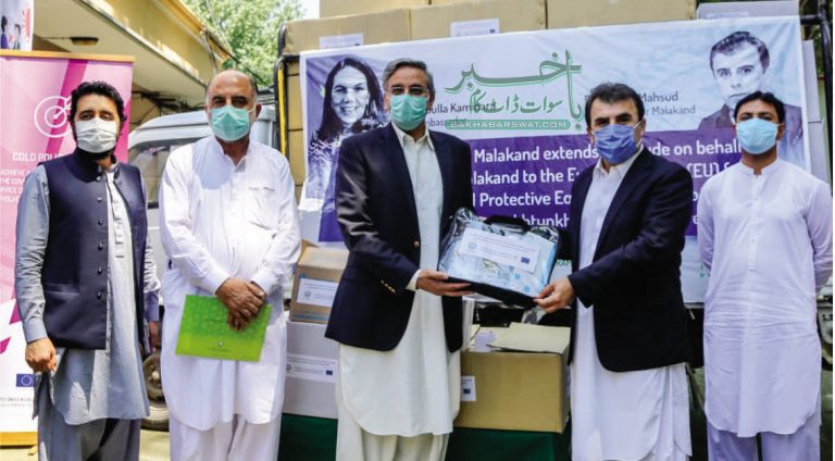 یوروپی یونین نے ملاکنڈ ڈویژن میں طبی عملہ کے لیے حفاظتی سامان پہنچا دیا