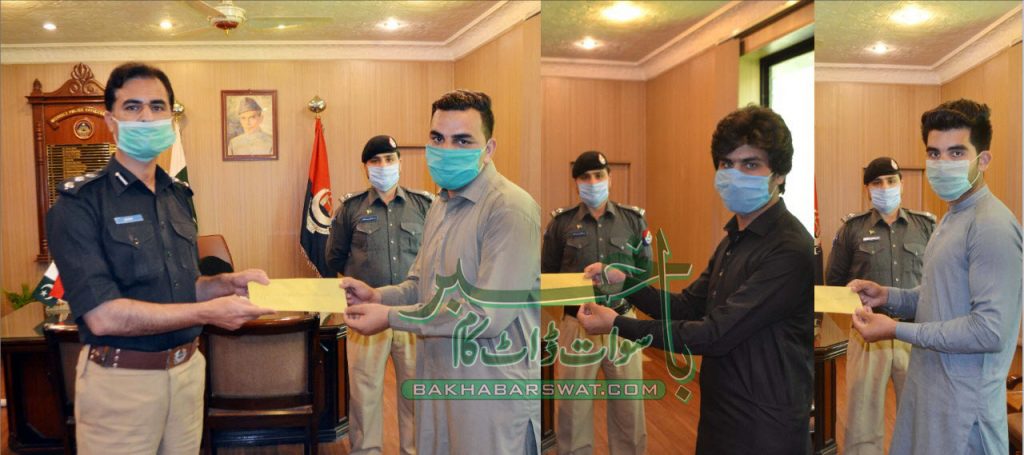 سوات پولیس،  ڈیوٹی کے دوران انتقال کرنے والے اہلکاروں کے بچے بھرتی
