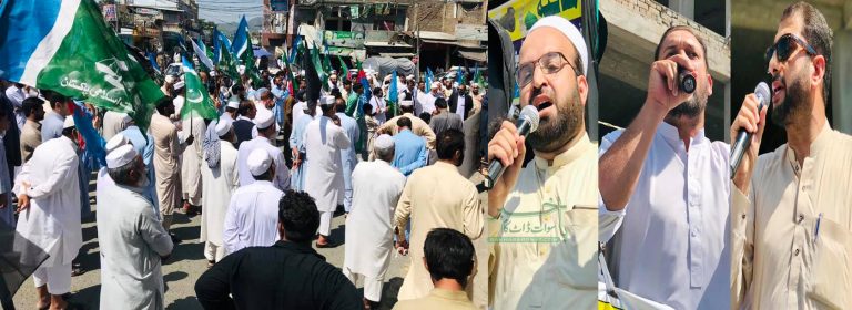سوات، کشمیریوں سے اظہارِ یکجہتی کے لئے ریلیوں کا انعقاد