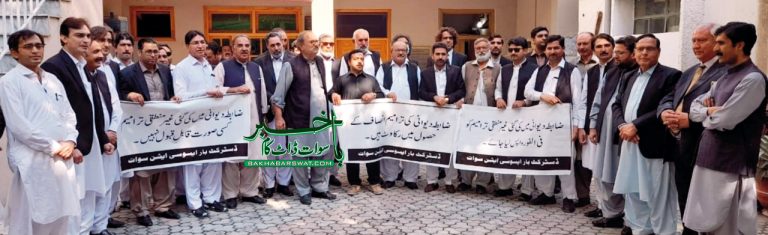 سوات، وکلا کا ترامیم کے خلاف مظاہرہ