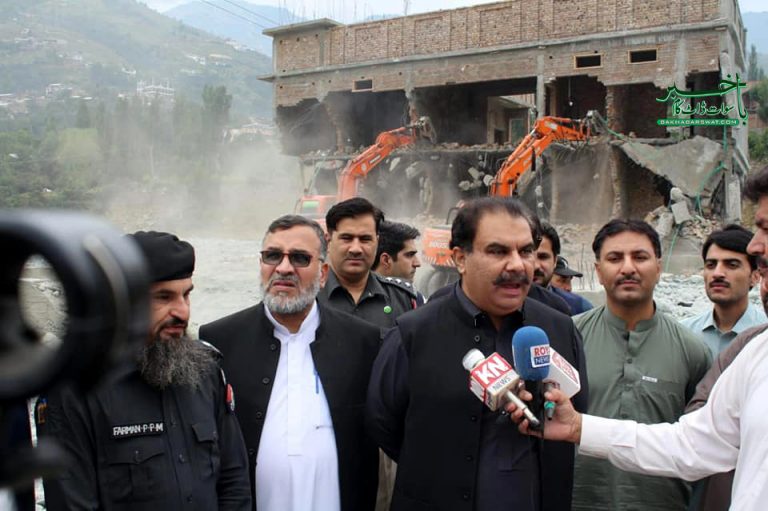 ڈی سی سوات کی جانب سے دریا کے کنارے ہر قسم کی تعمیرات پر پابندی عائد