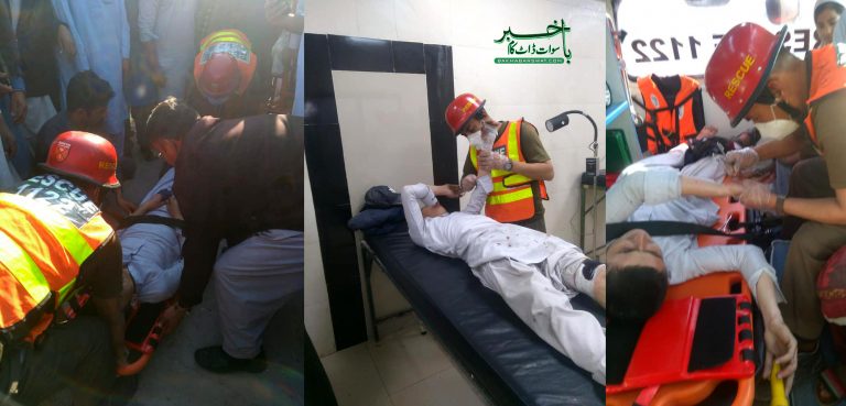 بریکوٹ، ٹرک، رکشہ اور سکول وین میں تصادم، 5طلبہ زخمی