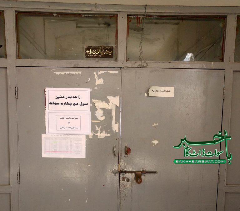 سوات، سول جج میں کورونا کی تصدیق،عدالت بند