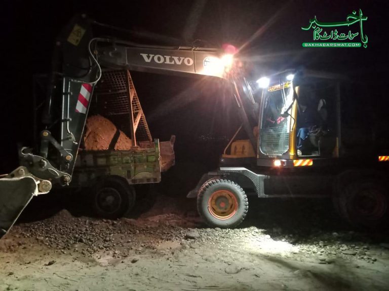 سوات، دریاسے ریت اور بجری نکالنے والے تین افراد گرفتار