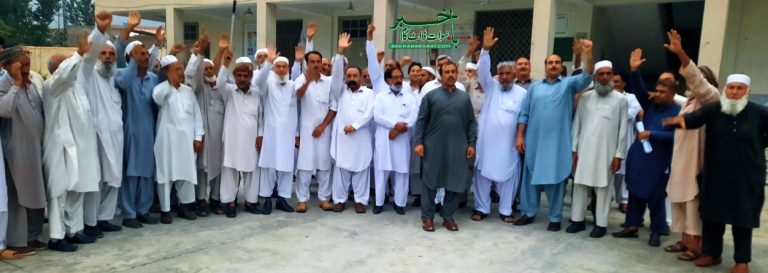 چارباغ اور خوازہ خیلہ کے مکینوں کا زمینوں پر سیکشن فور کے خلاف مظاہرہ
