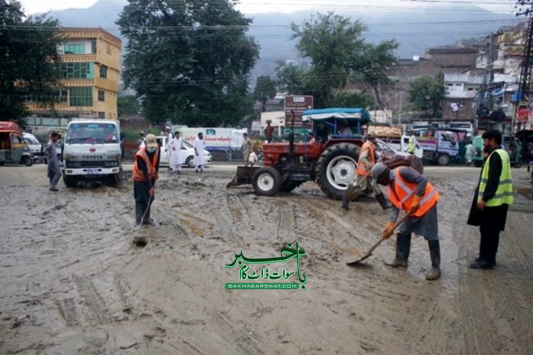 سوات، طوفانی بارشوں نے تباہی مچا دی