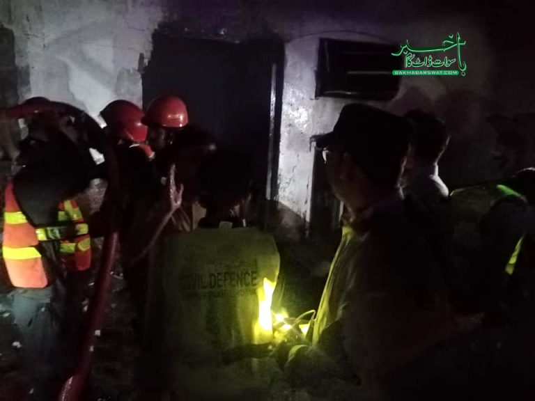 مینگورہ،پلاسٹک سامان بنانے والی فیکٹری میں آگ بھڑک اٹھی