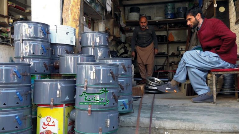 سوات، سردی میں اضافہ کے ساتھ انگیٹھیوں کی طلب میں اضافہ