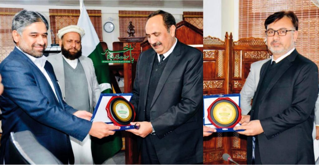 پشاور ہائی کورٹ مینگورہ بنچ، جسٹس اشتیاق اور جسٹس وقار کے اعزاز میں تقریب