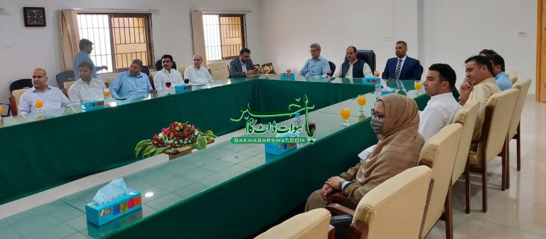 برٹش کونسل پاکستان کی ٹیم کا یونیورسٹی آف سوات کا دورہ