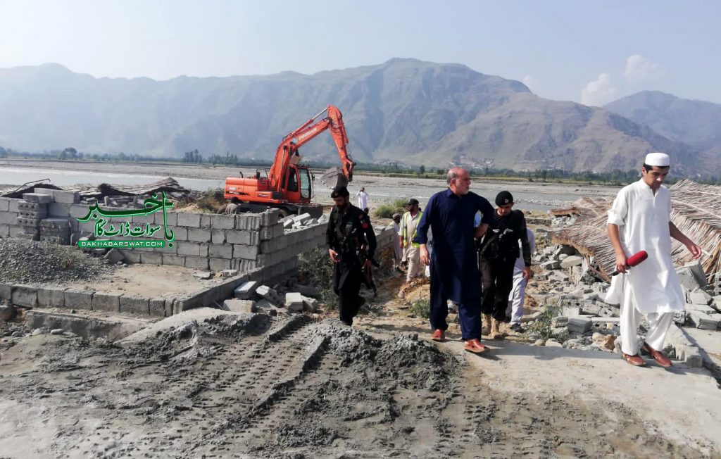 مینگورہ بائی پاس، تجاوزات کے خلاف آپریشن کا آغاز کردیا گیا