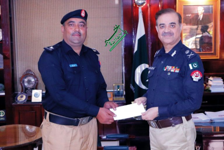 آئی جی پی کی جانب سے مانکیال چوکی انچارج کو نقد انعام سے نوازا گیا