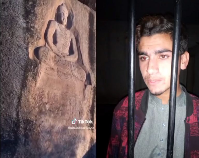 جہان آباد بدھا پر پتھراؤ کرنے والا ملز گرفتار، چوکیدار بارے کارروائی نہ ہوسکی