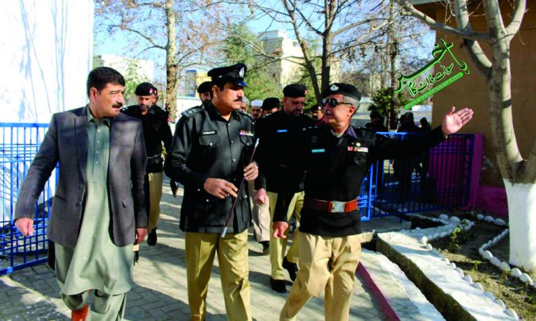 سوات، ڈی پی او کا ایس پی سی ٹی ڈی کے ساتھ پولیس ٹریننگ سکول کا دورہ