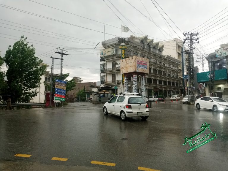 سوات، بارش کے بعد موسم خوشگوار