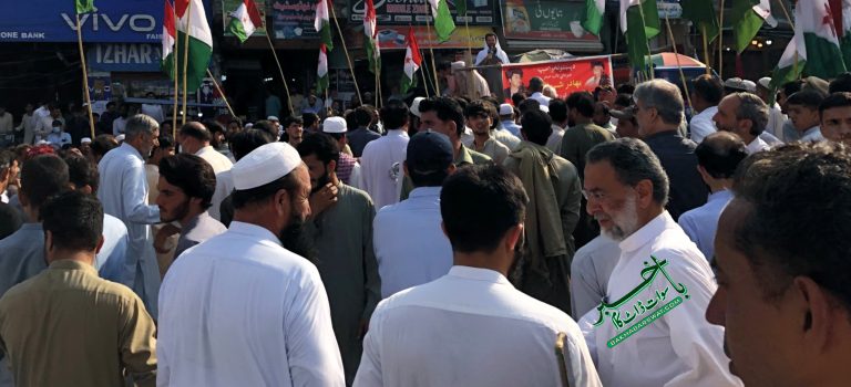 بہادر شیر افغان کی گرفتاری کے خلاف مٹہ میں زبردست مظاہرہ