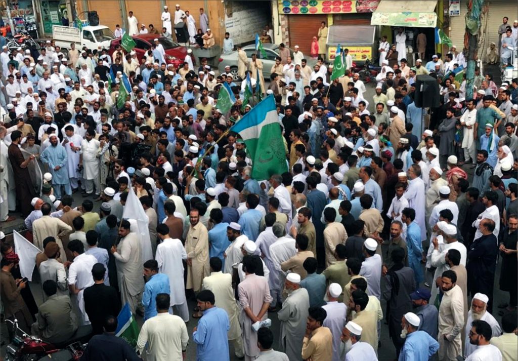 مینگورہ،جماعت اسلامی کے سید اظہار اللہ کی گرفتاری کے خلاف مظاہرہ